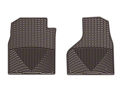 Weathertech All-Weather Front Rubber Floor Mats; Cocoa (12-18 RAM 2500)