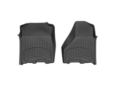 Weathertech Front Floor Liner HP; Black (12-18 RAM 2500 Crew Cab, Mega Cab)