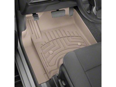 Weathertech Front Floor Liner HP; Tan (19-24 RAM 2500 Crew Cab, Mega Cab w/o PTO Kit)