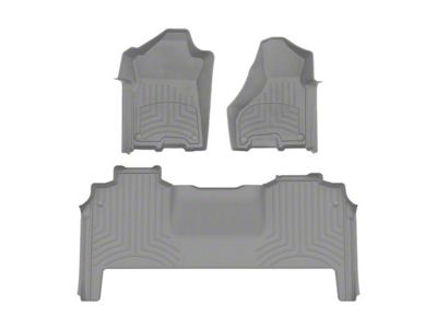 Weathertech Front and Rear Floor Liner HP; Gray (19-24 RAM 2500 Mega Cab w/ Front Bucket Seats & w/o Power Take Off)