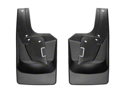 Weathertech No-Drill Mud Flaps; Rear; Black (19-24 RAM 2500 w/ OE Fender Flares)