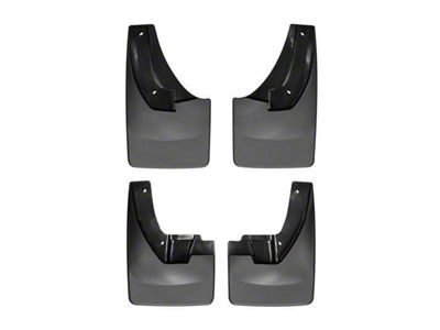 Weathertech No-Drill Mud Flaps; Front and Rear; Black (09-18 RAM 2500)