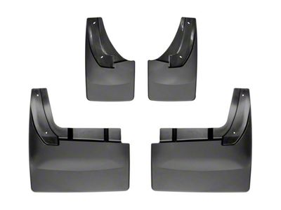 Weathertech No-Drill Mud Flaps; Front and Rear; Black (10-18 RAM 2500 DRW w/ OE Fender Flares)