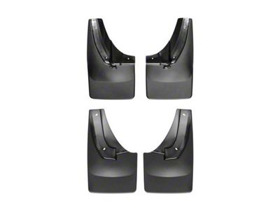 Weathertech No-Drill Mud Flaps; Front and Rear; Black (10-13 RAM 2500 w/o OE Fender Flares)