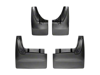 Weathertech No-Drill Mud Flaps; Front and Rear; Black (10-13 RAM 2500 DRW w/o OE Fender Flares)