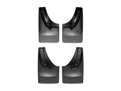 Weathertech No-Drill Mud Flaps; Front and Rear; Black (14-18 RAM 2500 w/o OE Fender Flares)