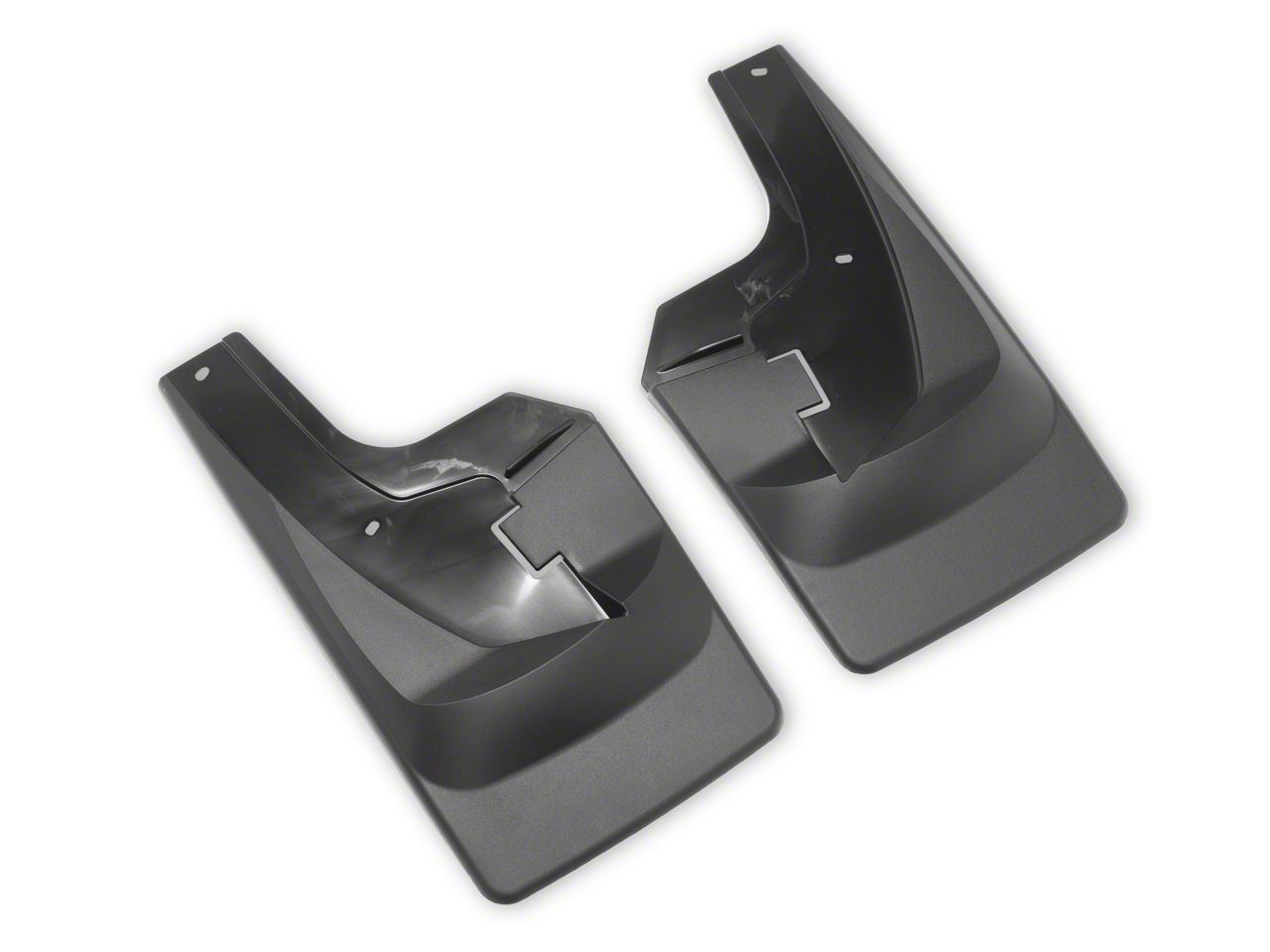 Weathertech RAM 2500 No-Drill Mud Flaps; Front and Rear; Black