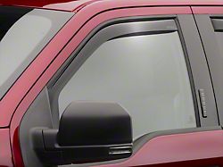 Weathertech Side Window Deflectors; Front; Dark Smoke (10-26 RAM 2500 Regular Cab)