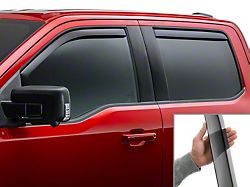 Weathertech Side Window Deflectors; Front and Rear; Dark Smoke (03-09 RAM 2500 Quad Cab)