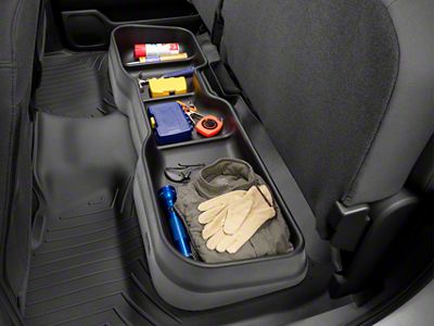 Weathertech Underseat Storage System; Black (03-24 RAM 2500 Quad Cab, Crew Cab)