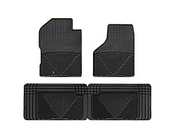Weathertech All-Weather Front and Rear Rubber Floor Mats; Black (94-02 RAM 3500 Club Cab, Quad Cab)