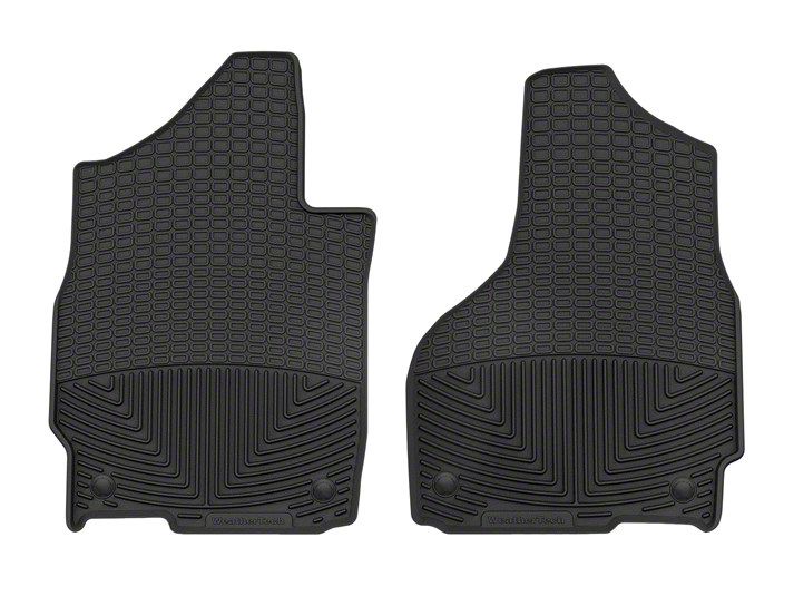 Weathertech RAM 3500 AllWeather Front Rubber Floor Mats; Black W528
