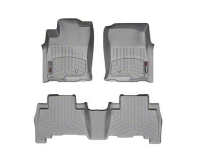 Weathertech DigitalFit Front and Rear Floor Liners; Gray (19-24 RAM 3500 Crew Cab)