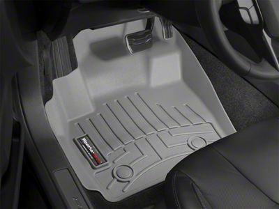 Weathertech DigitalFit Front and Rear Floor Liners; Gray (10-12 RAM 3500 Mega Cab w/ Full Length Center Console)