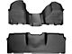 Weathertech DigitalFit Front Over the Hump and Rear Floor Liners; Black (10-12 RAM 3500 Mega Cab w/ Single Driver's Side Floor Hook)