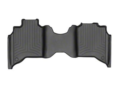 Weathertech DigitalFit Rear Floor Liner; Black (19-24 RAM 3500 Crew Cab w/ Front Bench Seat)