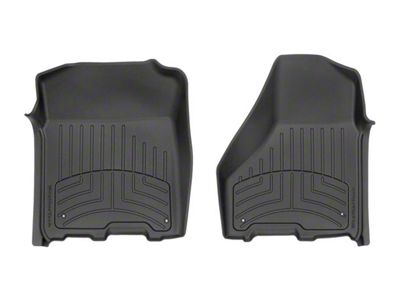 Weathertech Front Floor Liner HP; Black (12-18 RAM 3500 Crew Cab, Mega Cab)