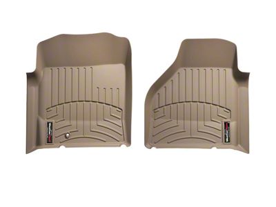 Weathertech DigitalFit Front Floor Liners; Tan (03-09 4WD RAM 3500 w/ Automatic Transmission)