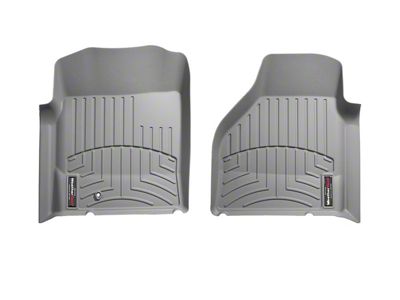 Weathertech DigitalFit Front Floor Liners; Gray (03-09 2WD RAM 3500 w/ Automatic Transmission)