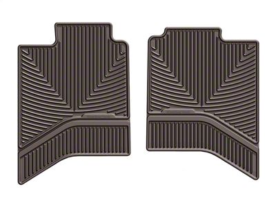Weathertech All-Weather Rear Rubber Floor Mats; Cocoa (03-24 RAM 3500 Quad Cab, Crew Cab)