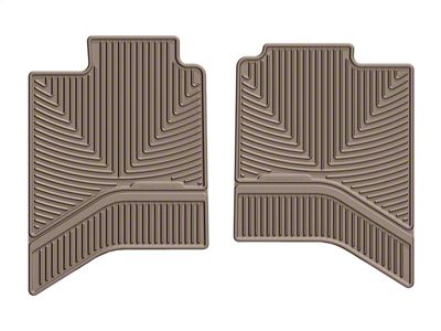 Weathertech All-Weather Rear Rubber Floor Mats; Tan (03-24 RAM 3500 Quad Cab, Crew Cab)