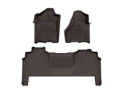 Weathertech Front and Rear Floor Liner HP; Cocoa (19-26 RAM 3500 Mega Cab w/ Front Bucket Seats & w/o Power Take Off)