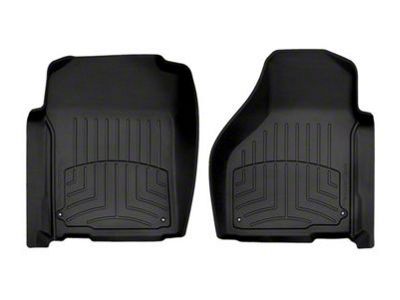Weathertech Front Floor Liner HP; Black (12-18 RAM 3500 Regular Cab)