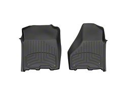 Weathertech Front Floor Liner HP; Black (12-18 RAM 3500 Crew Cab, Mega Cab)