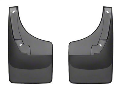 Weathertech No-Drill Mud Flaps; Rear; Black (10-18 RAM 3500)