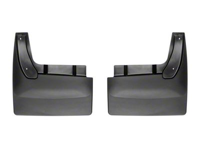 Weathertech No-Drill Mud Flaps; Rear; Black (10-18 RAM 3500 DRW w/o OE Fender Flares)