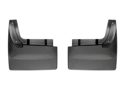 Weathertech No-Drill Mud Flaps; Rear; Black (10-18 RAM 3500 DRW w/ OE Fender Flares)