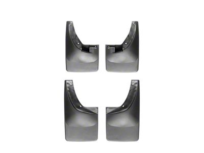 Weathertech No-Drill Mud Flaps; Front and Rear; Black (06-09 RAM 3500)