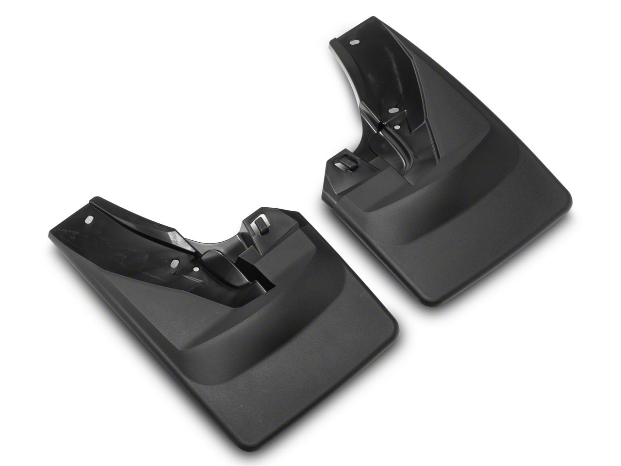 Weathertech RAM 3500 No-Drill Mud Flaps; Front and Rear; Black