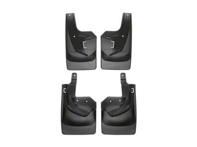 Weathertech No-Drill Mud Flaps; Front and Rear; Black (19-24 RAM 3500 DRW)