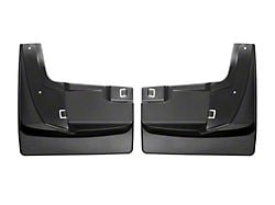 Weathertech No-Drill Mud Flaps; Rear; Black (19-24 RAM 3500 DRW)