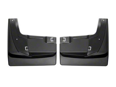 Weathertech No-Drill Mud Flaps; Rear; Black (19-24 RAM 3500 DRW)