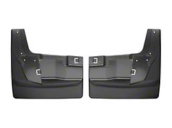 Weathertech No-Drill Mud Flaps; Rear; Black (19-25 RAM 3500 DRW w/ OE Fender Flares)