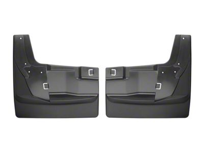 Weathertech No-Drill Mud Flaps; Rear; Black (19-24 RAM 3500 DRW w/ OE Fender Flares)