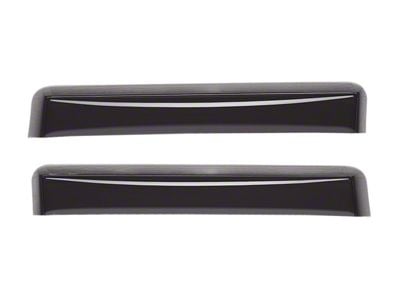 Weathertech Side Window Deflectors; Rear; Dark Smoke (10-24 RAM 3500 Crew Cab, Mega Cab)