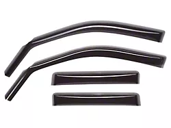 Weathertech Side Window Deflectors; Front and Rear; Dark Smoke (06-09 RAM 3500 Mega Cab)