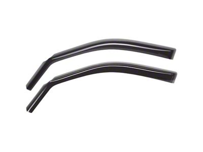 Weathertech Side Window Deflectors; Front; Dark Smoke (10-25 RAM 3500 Crew Cab, Mega Cab)