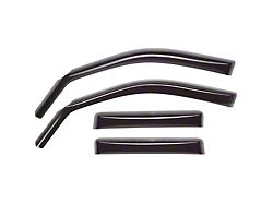 Weathertech Side Window Deflectors; Front and Rear; Dark Smoke (10-25 RAM 3500 Crew Cab, Mega Cab)
