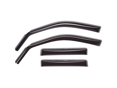 Weathertech Side Window Deflectors; Front and Rear; Dark Smoke (10-25 RAM 3500 Crew Cab, Mega Cab)