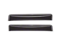 Weathertech Side Window Deflectors; Rear; Dark Smoke (10-26 RAM 3500 Crew Cab, Mega Cab)