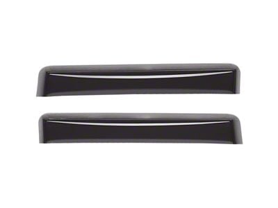 Weathertech Side Window Deflectors; Rear; Dark Smoke (10-25 RAM 3500 Crew Cab, Mega Cab)