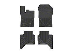 Weathertech All-Weather Front and Rear Rubber Floor Mats; Black (24-26 Ranger)