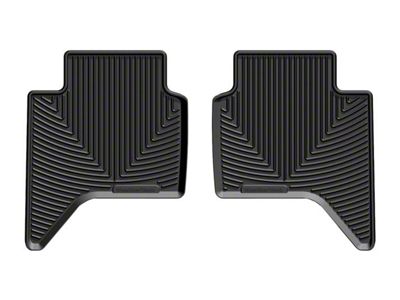 Weathertech All-Weather Rear Rubber Floor Mats; Black (19-25 Ranger SuperCrew)