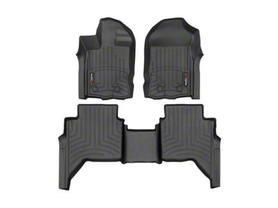 Weathertech DigitalFit Front and Rear Floor Liners; Black (20-23 Ranger SuperCrew)