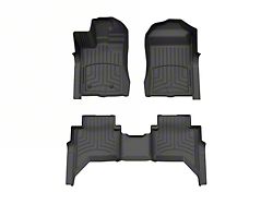 Weathertech Front and Rear Floor Liner HP; Black (24-26 Ranger)