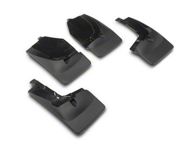 Weathertech No-Drill Mud Flaps; Front and Rear; Black (19-23 Ranger)